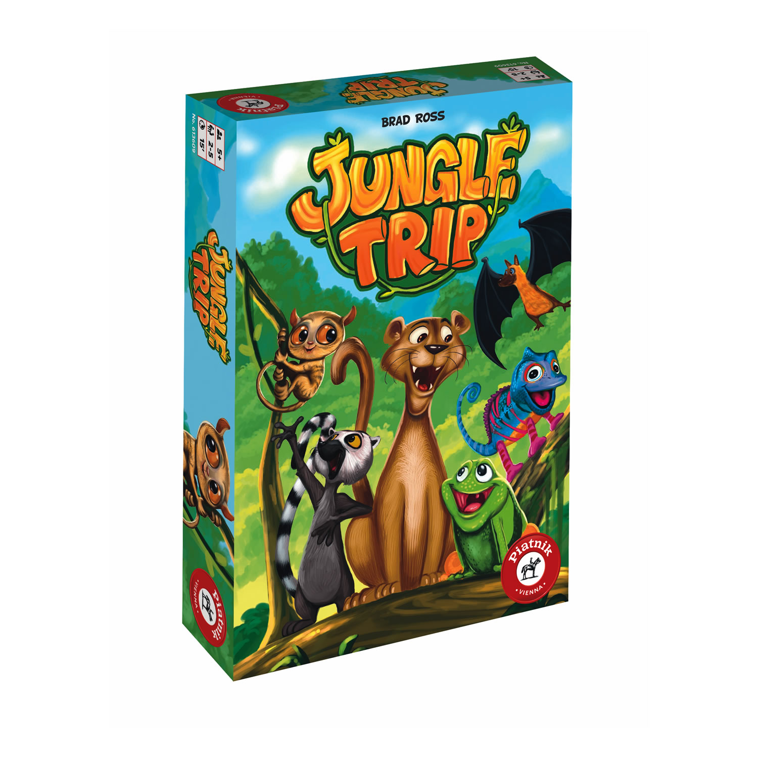 Piatnik 6136 – Jungle Trip: Gioco Di Carte Nella Giungla Con Cani, Camaleonti E Scimmie, Per Tutta La Famiglia